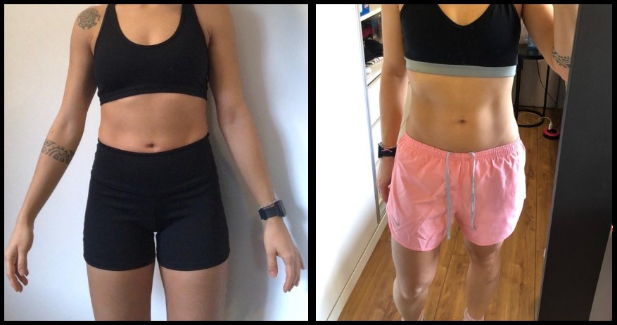 Antes e depois de aluna do Seca em 30