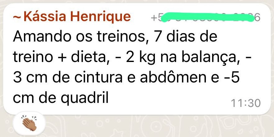 Depoimento de aluna do Seca em 30
