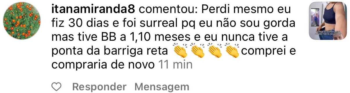 Depoimento de aluna do Seca em 30